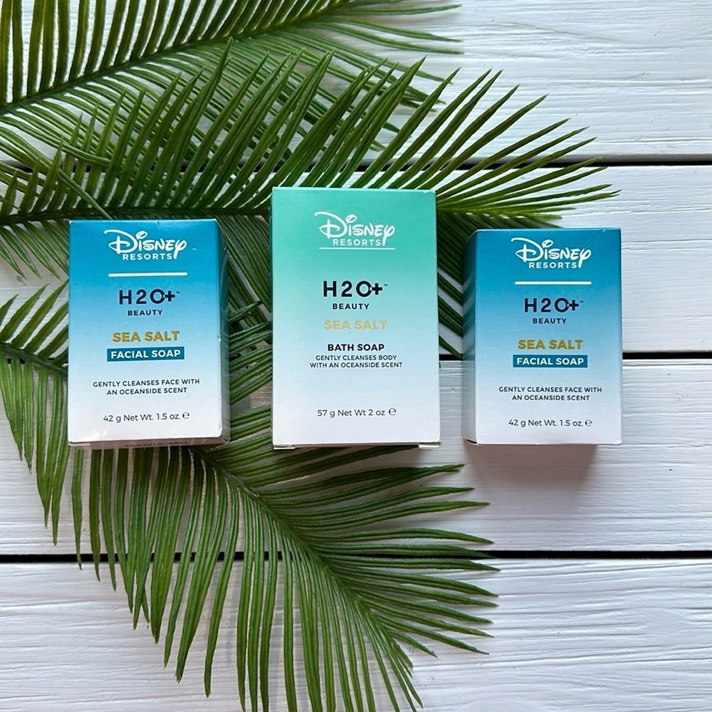 NIB Disney Resorts H20 Sea Salt Bath and Facial Soap Bundle 3